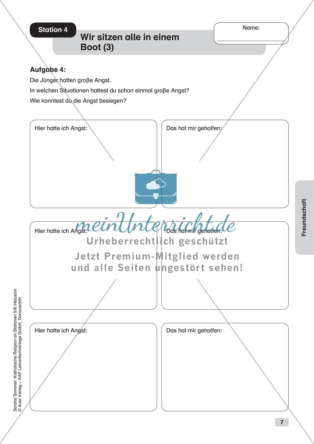 Stationenarbeit: Freundschaft Preview 9