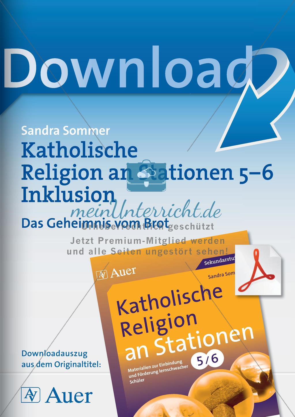 Stationenarbeit: Das Brot und das letzte Abendmahl Preview 1