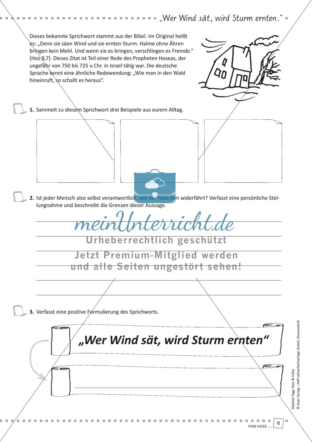 Unterrichtseinheit zu Hass & Liebe Preview 10