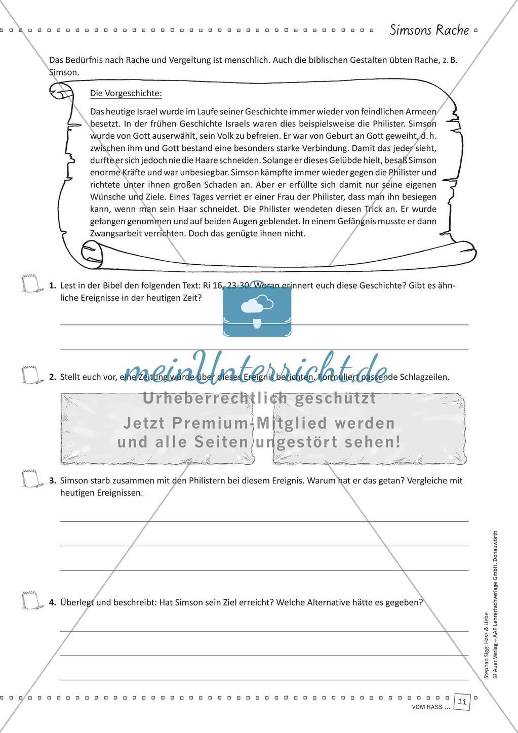 Unterrichtseinheit zu Hass & Liebe Preview 13