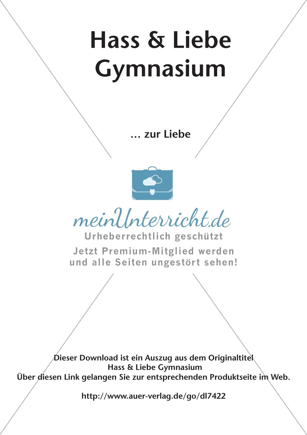 Unterrichtseinheit zu Hass & Liebe Preview 2