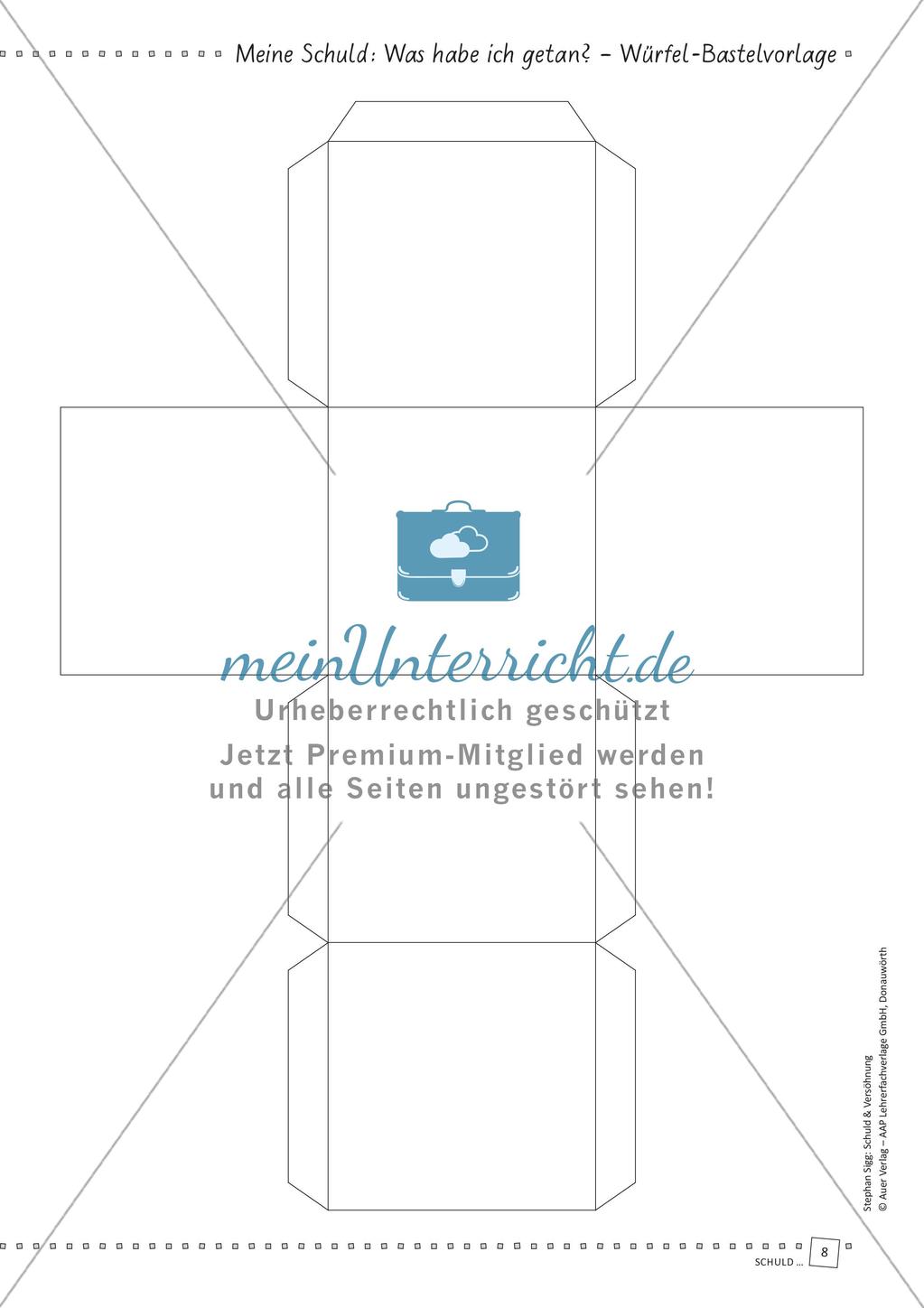 Unterrichtseinheit: Schuld und Gewissen Preview 10