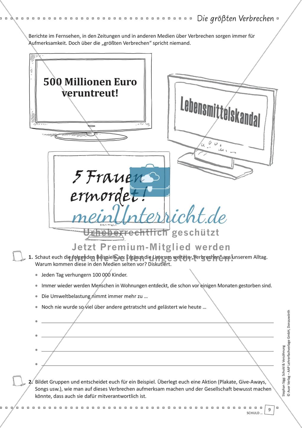 Unterrichtseinheit: Schuld und Gewissen Preview 11