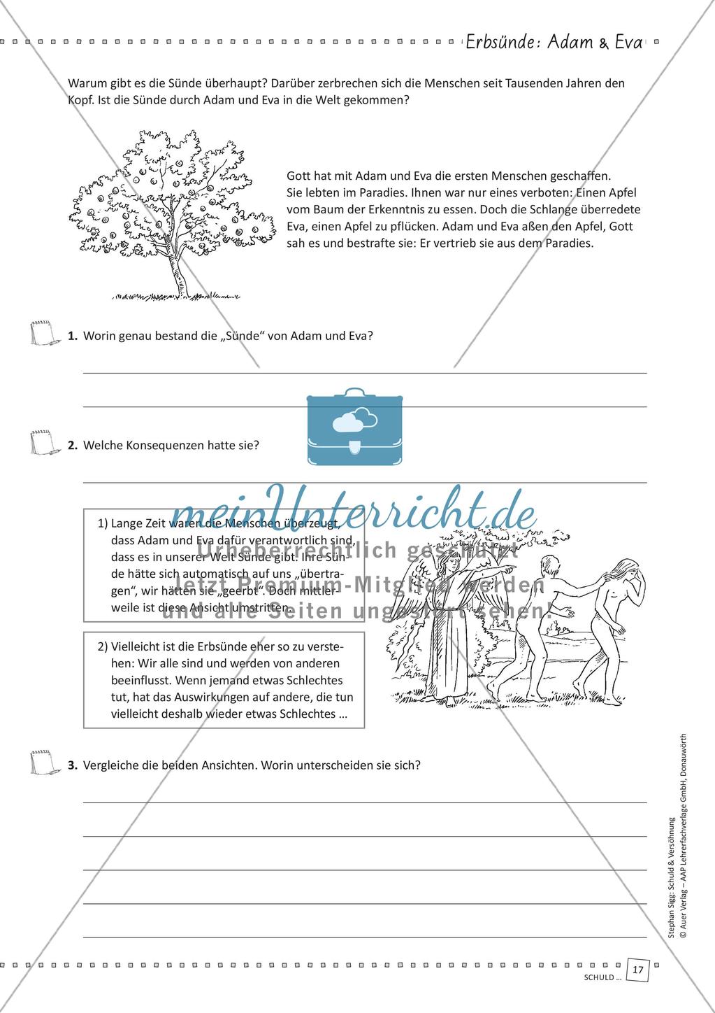 Unterrichtseinheit: Schuld und Gewissen Preview 19