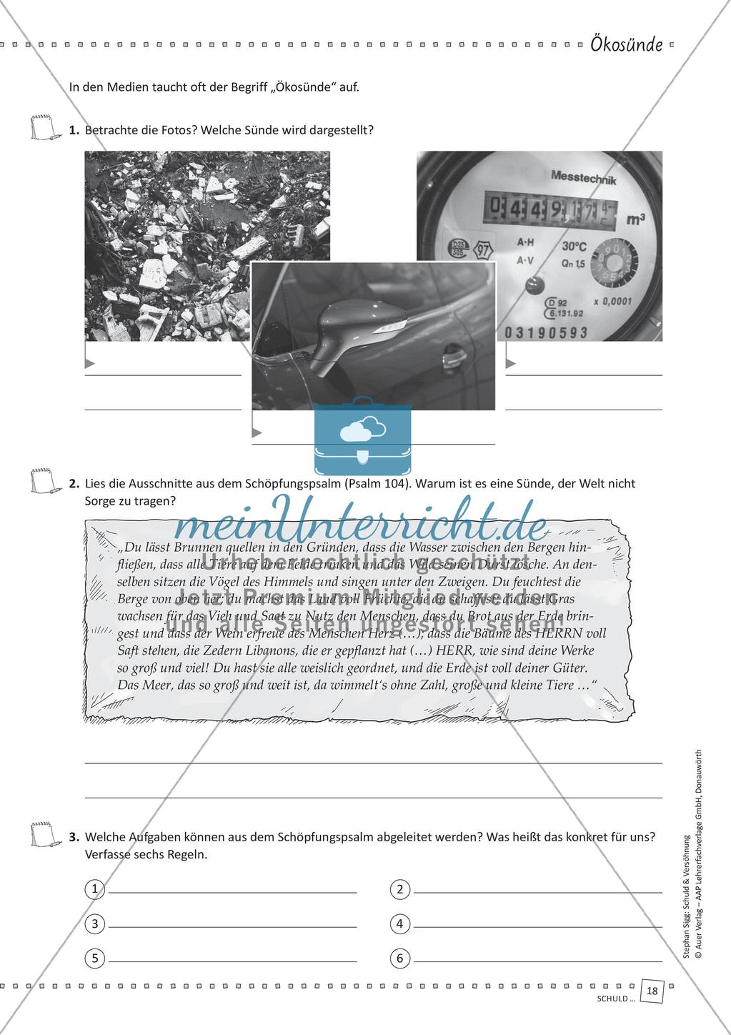 Unterrichtseinheit: Schuld und Gewissen Preview 20