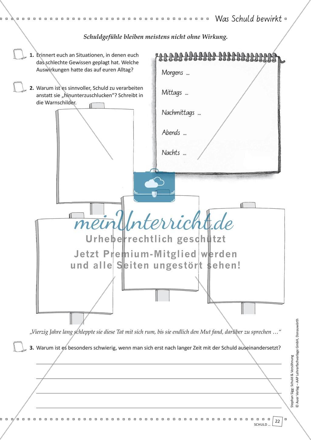 Unterrichtseinheit: Schuld und Gewissen Preview 24