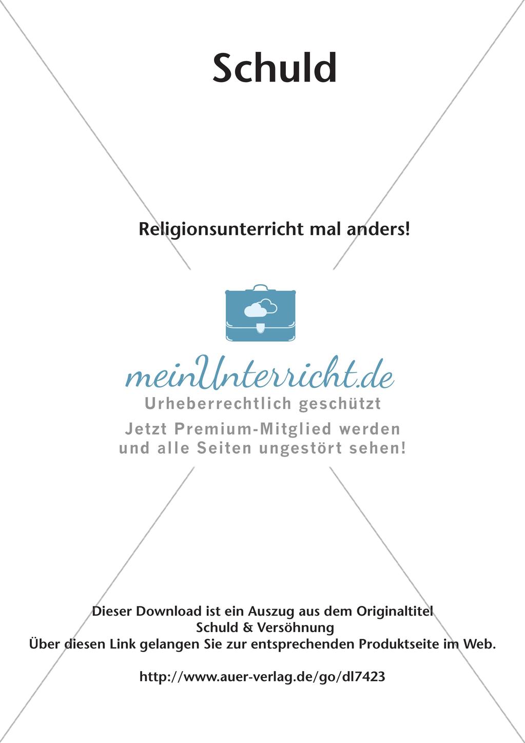 Unterrichtseinheit: Schuld und Gewissen Preview 2