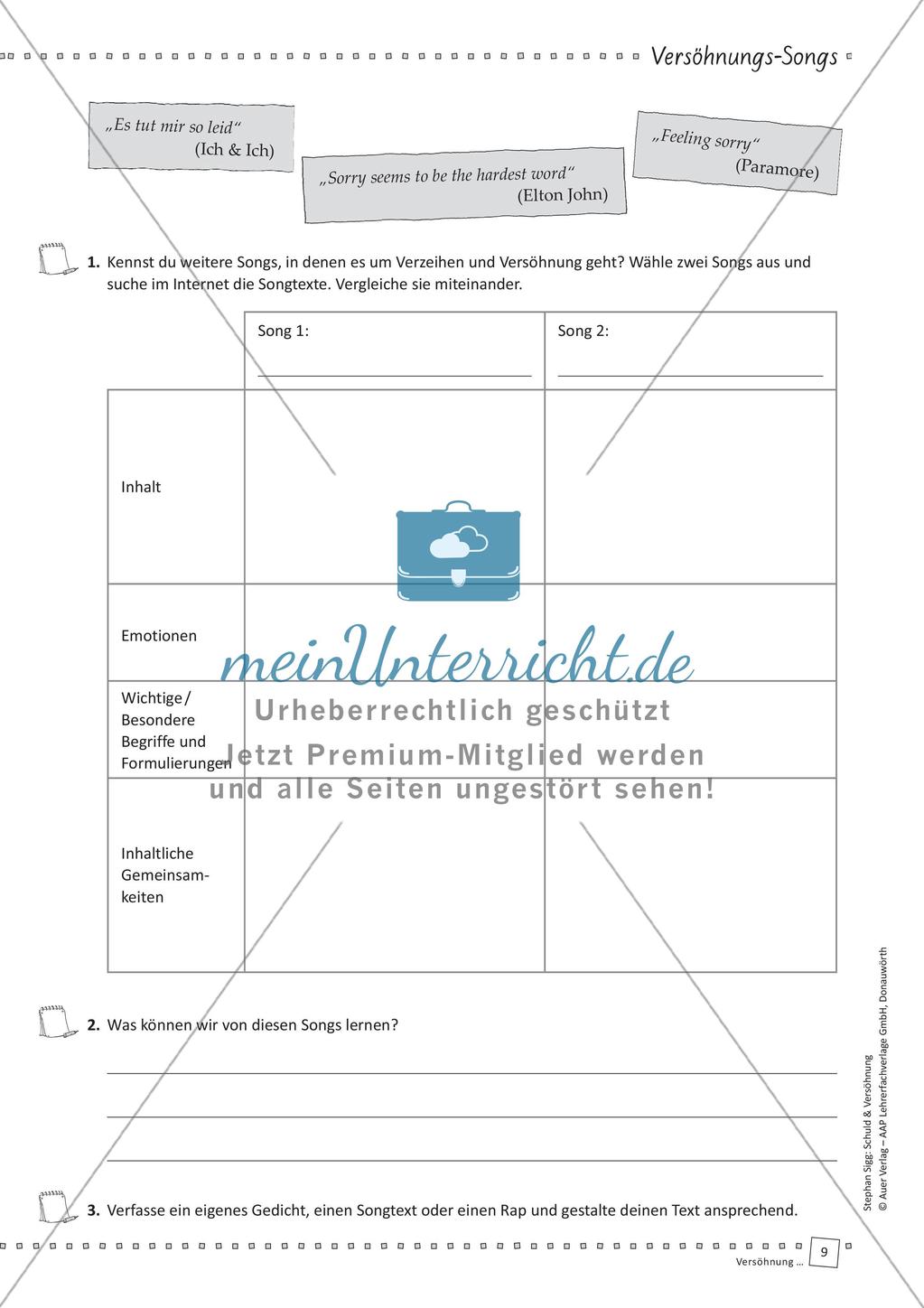 Unterrichtseinheit: Versöhnung Preview 11