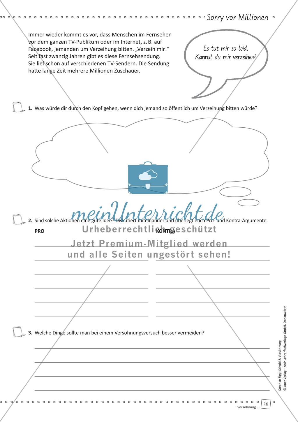 Unterrichtseinheit: Versöhnung Preview 12