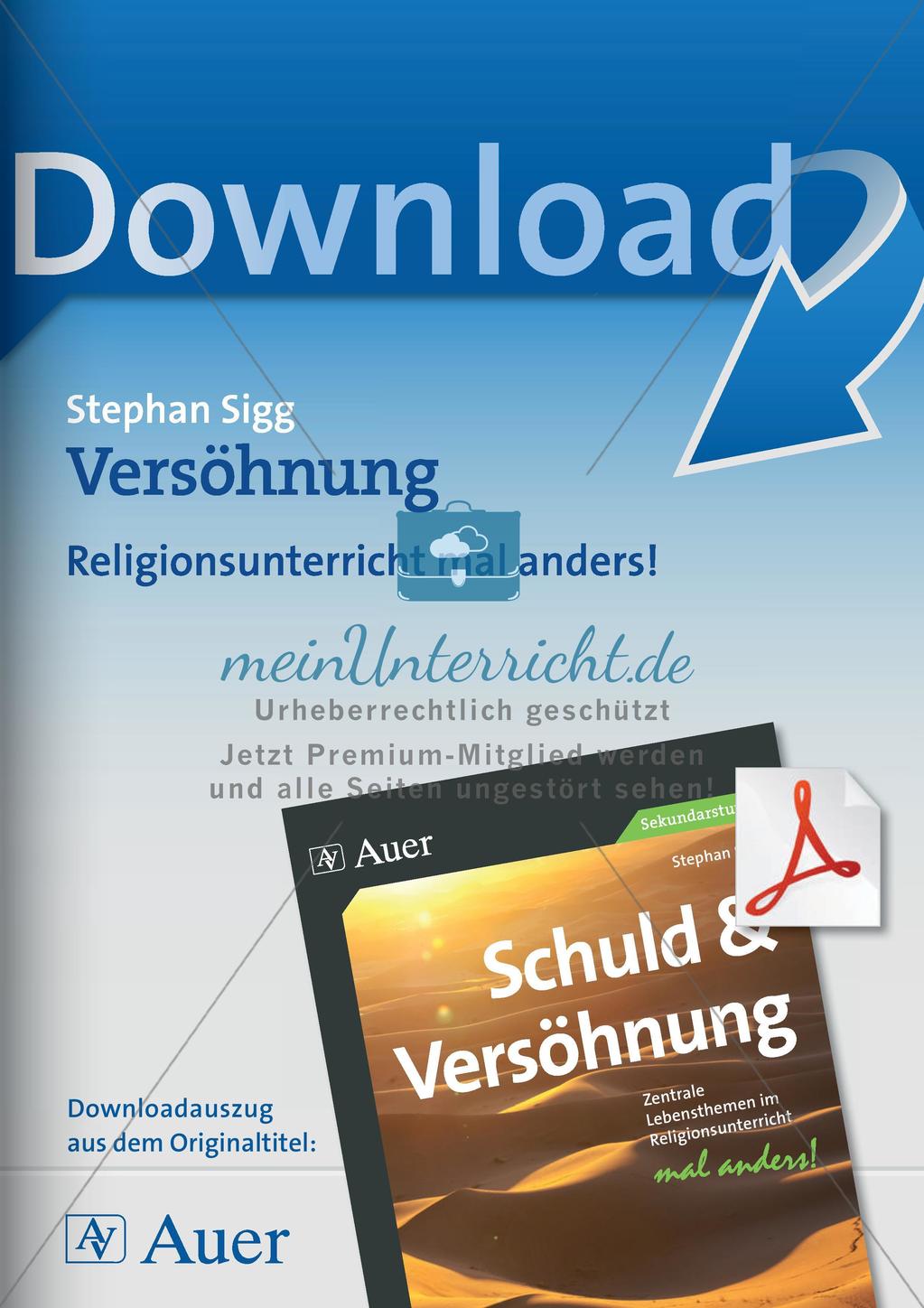 Unterrichtseinheit: Versöhnung Preview 1