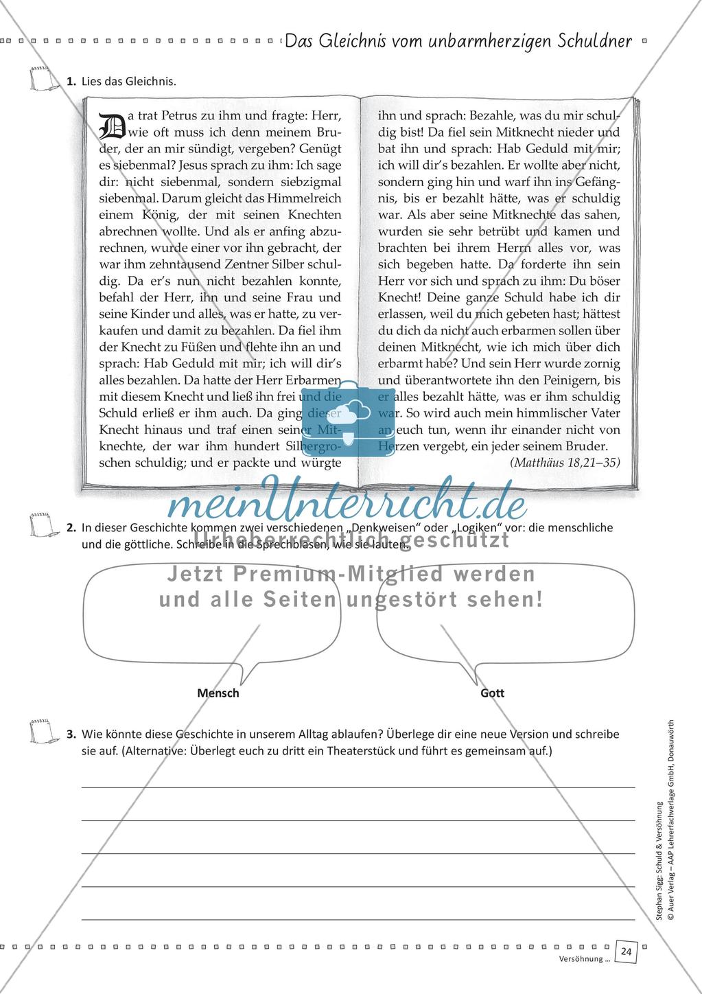 Unterrichtseinheit: Versöhnung Preview 26