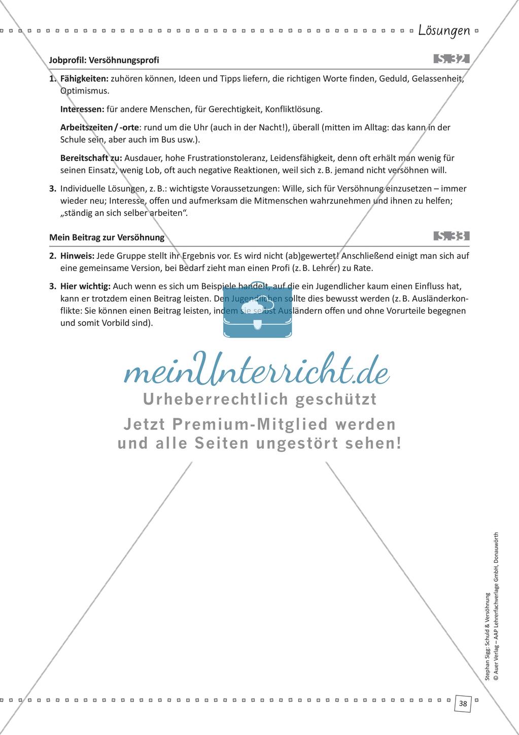 Unterrichtseinheit: Versöhnung Preview 40