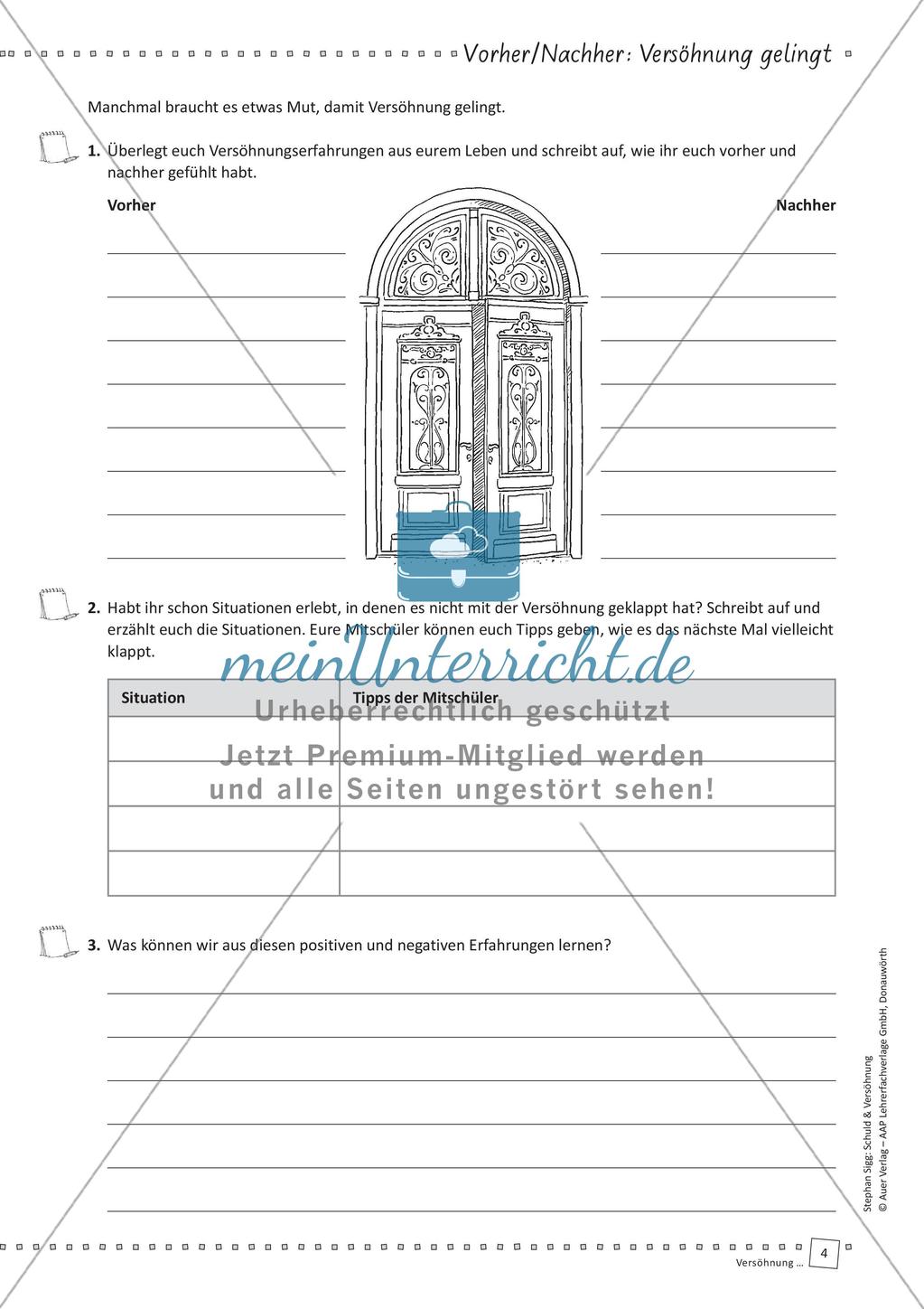Unterrichtseinheit: Versöhnung Preview 6