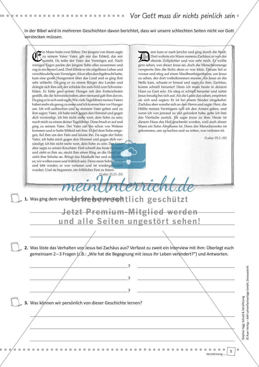 Unterrichtseinheit: Versöhnung Preview 7