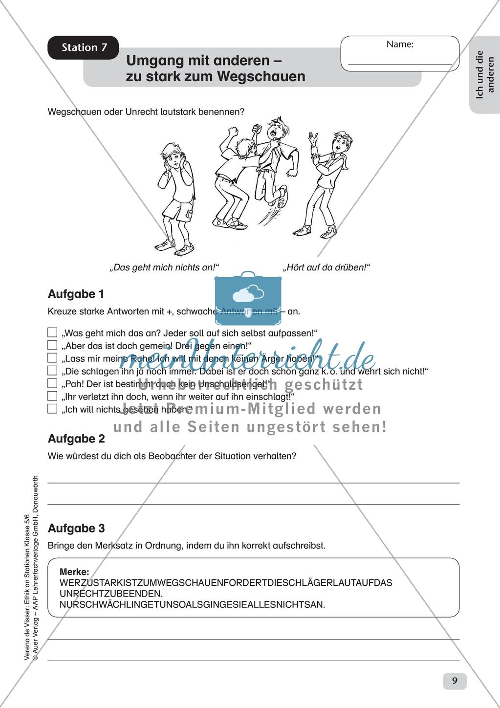 Stationenarbeit: Ich und andere Preview 11