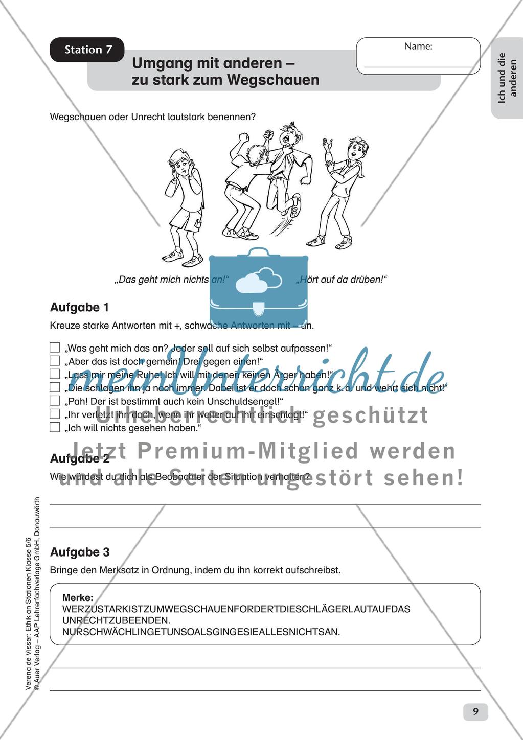 Stationenarbeit: Ich und andere Preview 11