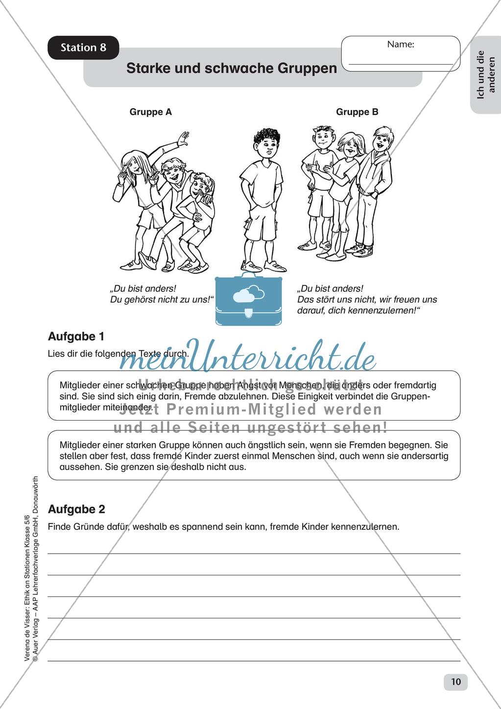 Stationenarbeit: Ich und andere Preview 12