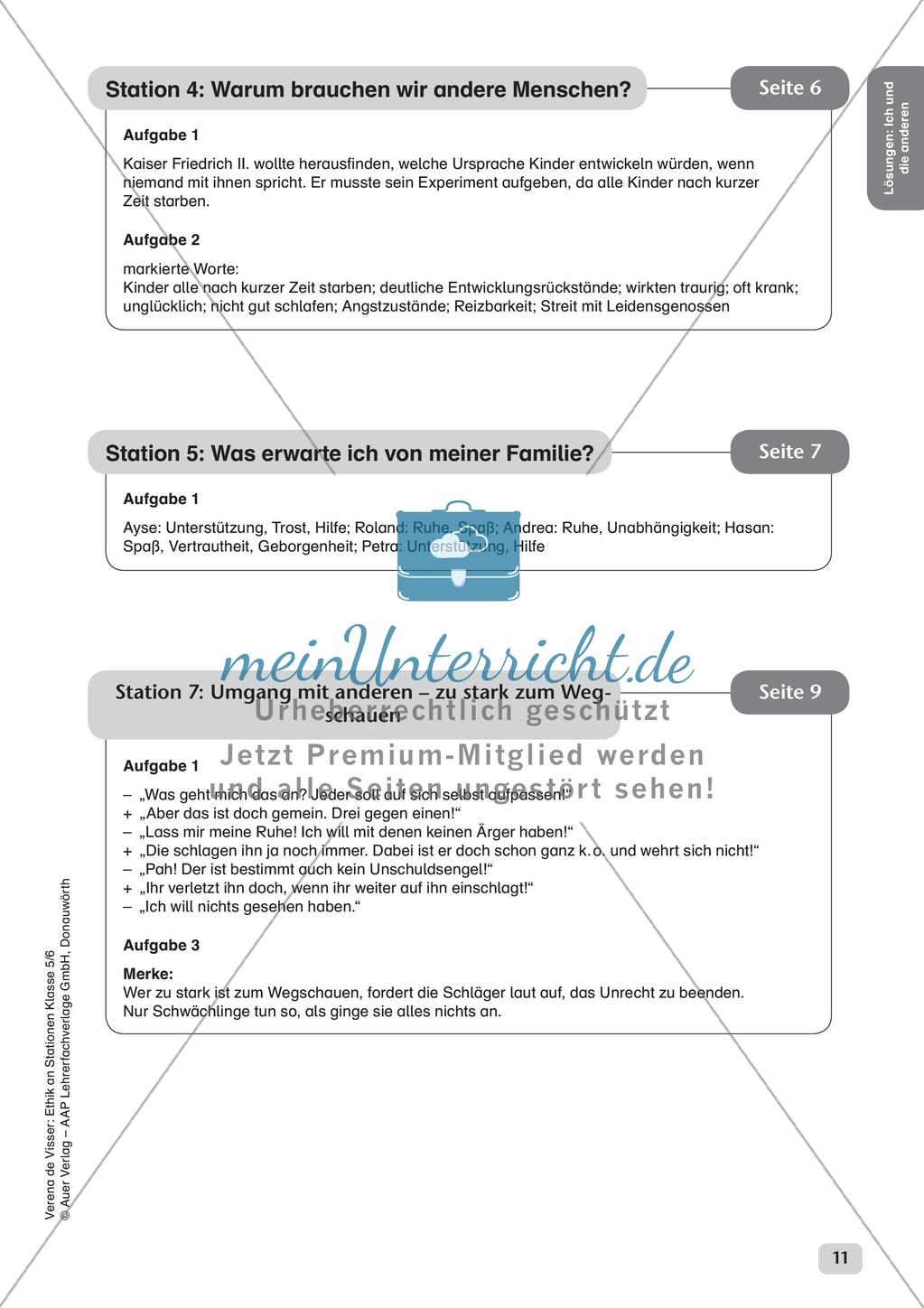 Stationenarbeit: Ich und andere Preview 13