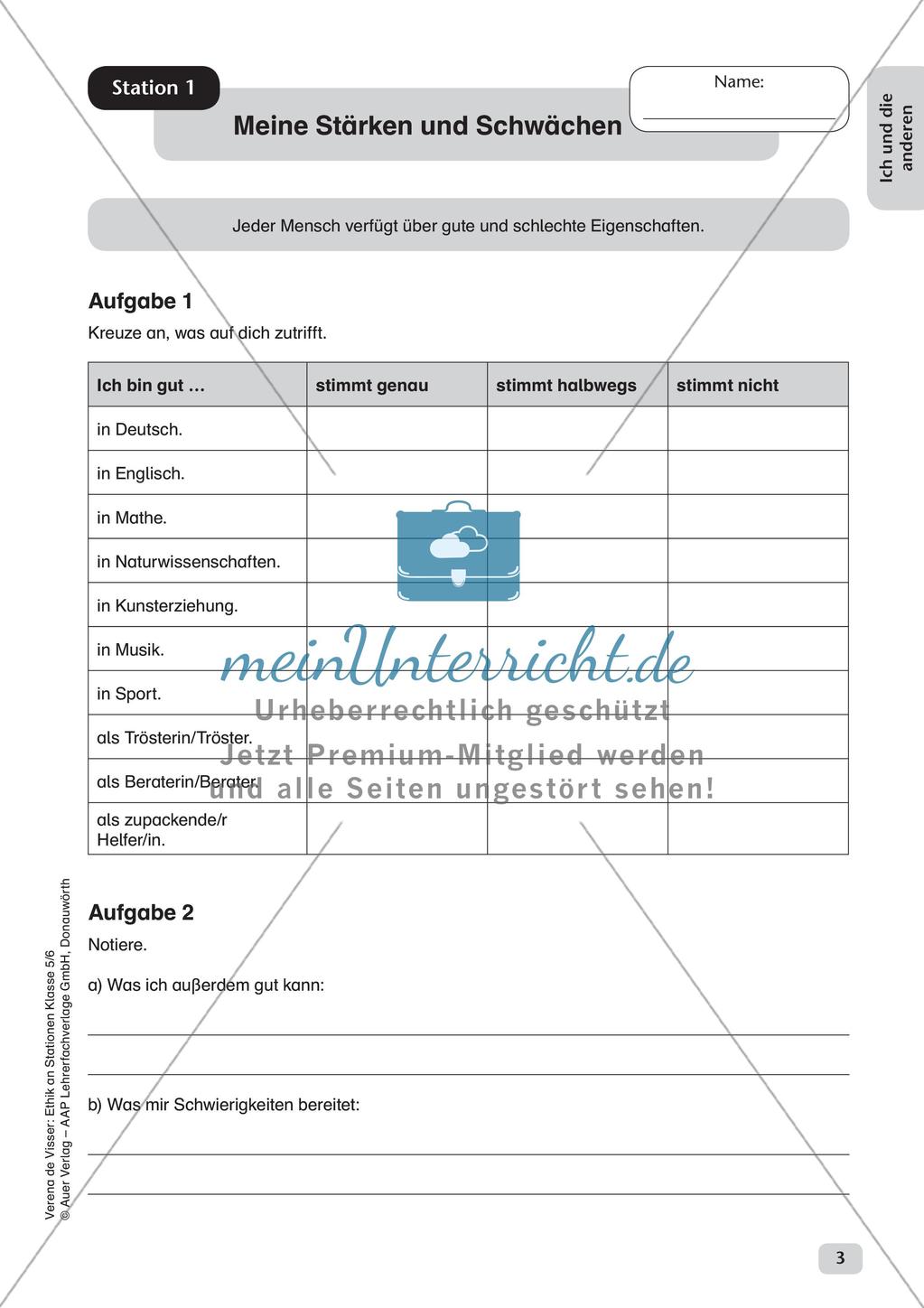 Stationenarbeit: Ich und andere Preview 5