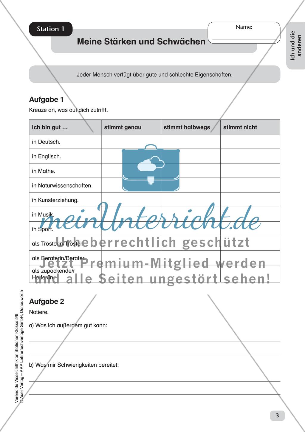 Stationenarbeit: Ich und andere Preview 5