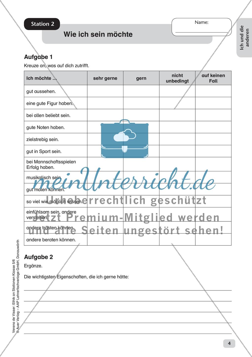 Stationenarbeit: Ich und andere Preview 6