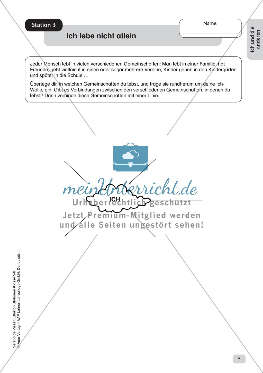 Stationenarbeit: Ich und andere Preview 7