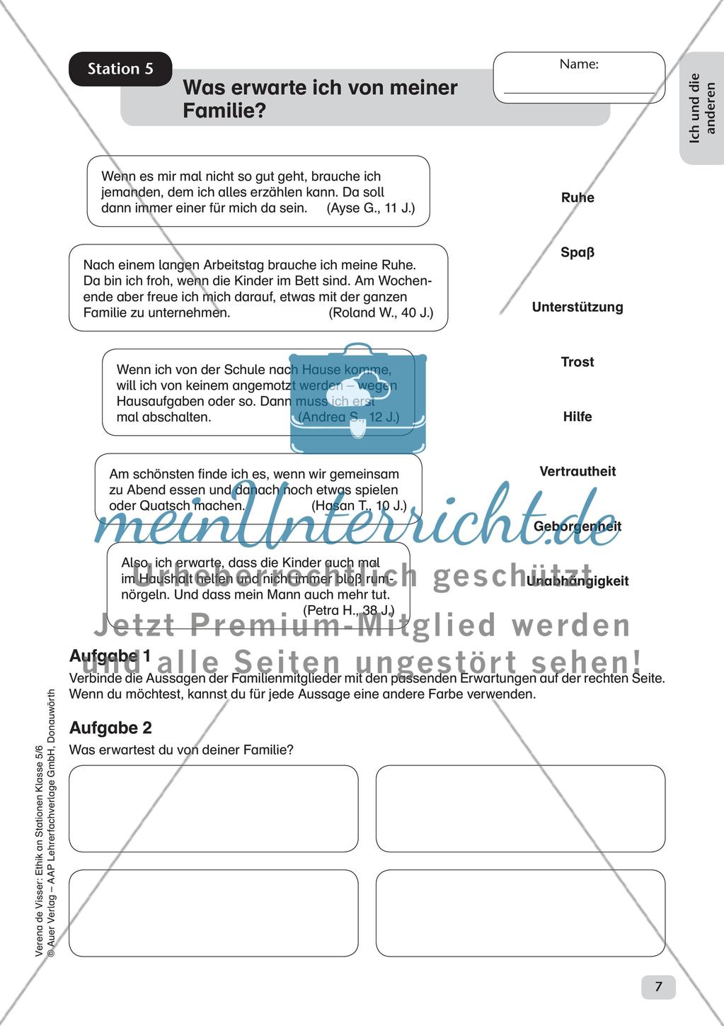 Stationenarbeit: Ich und andere Preview 9