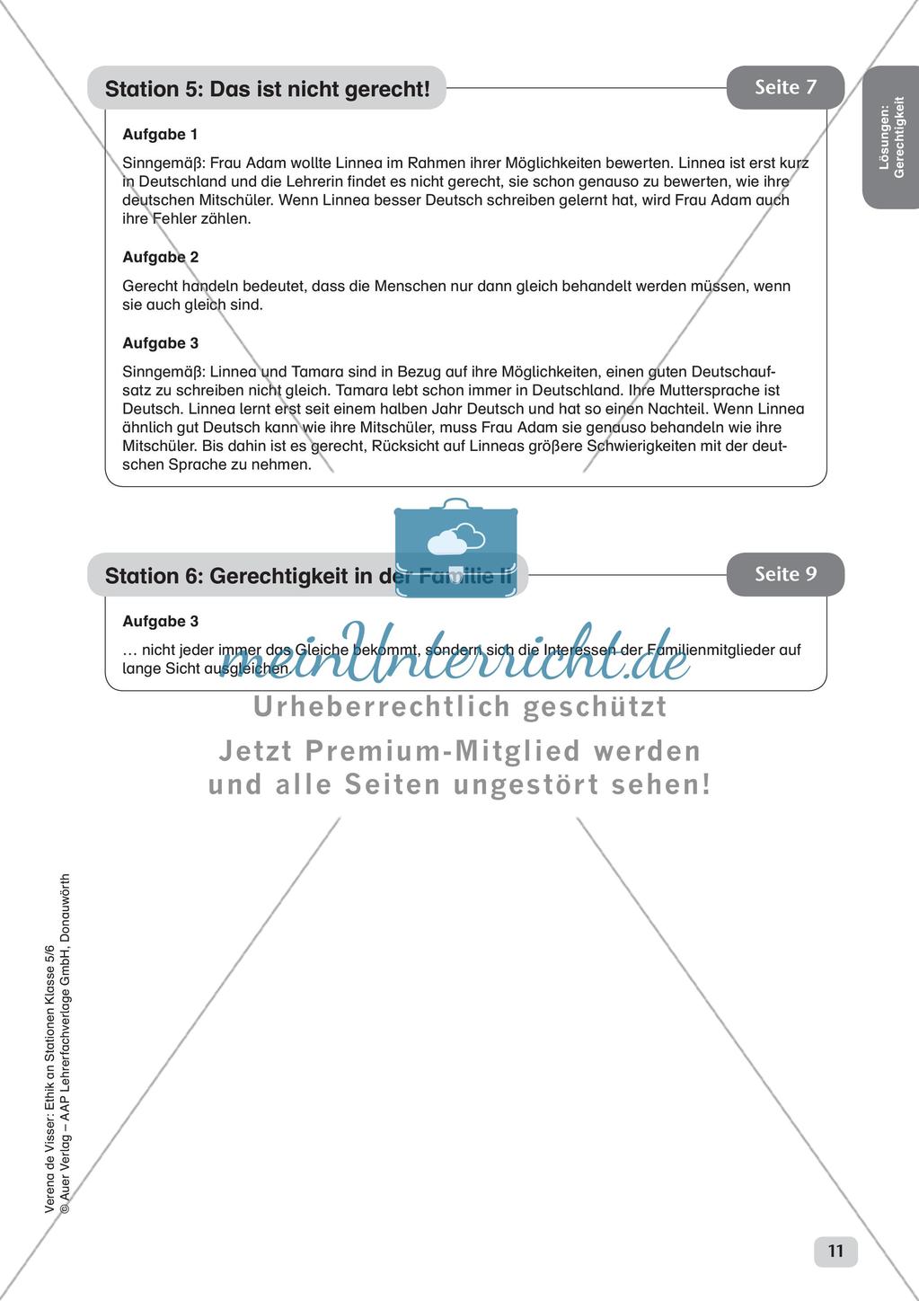 Stationenarbeit: Gerechtigkeit Preview 13