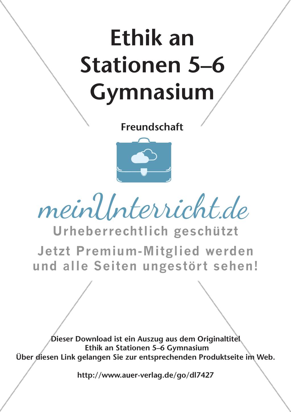 Stationenarbeit: Freundschaft Preview 2