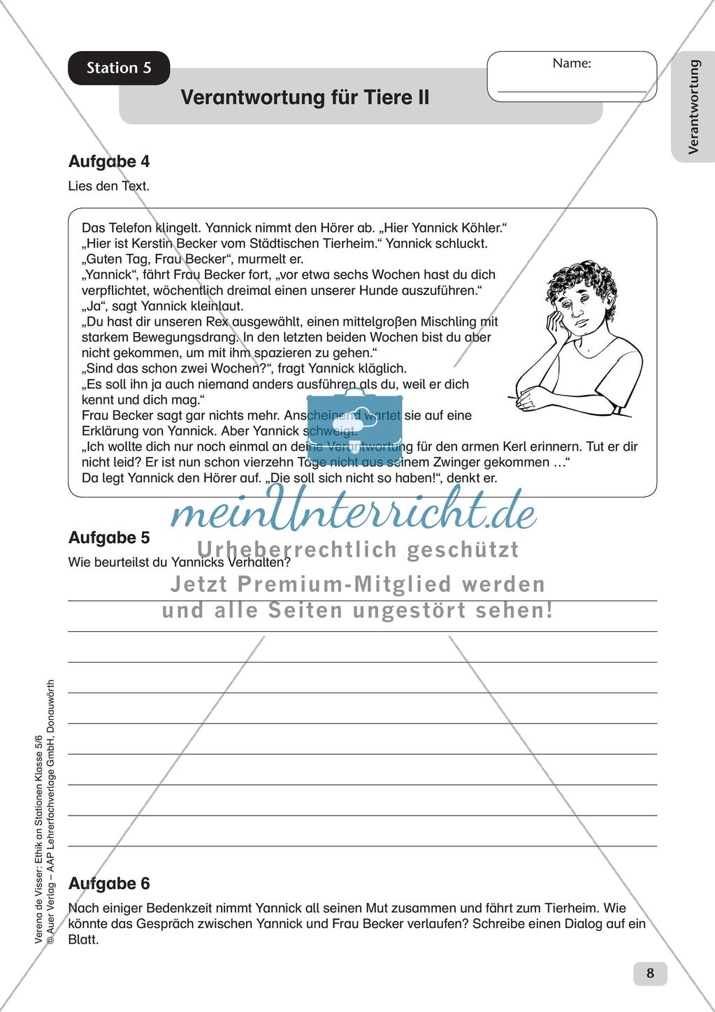 Stationenarbeit: Formen von Verantwortung Preview 10