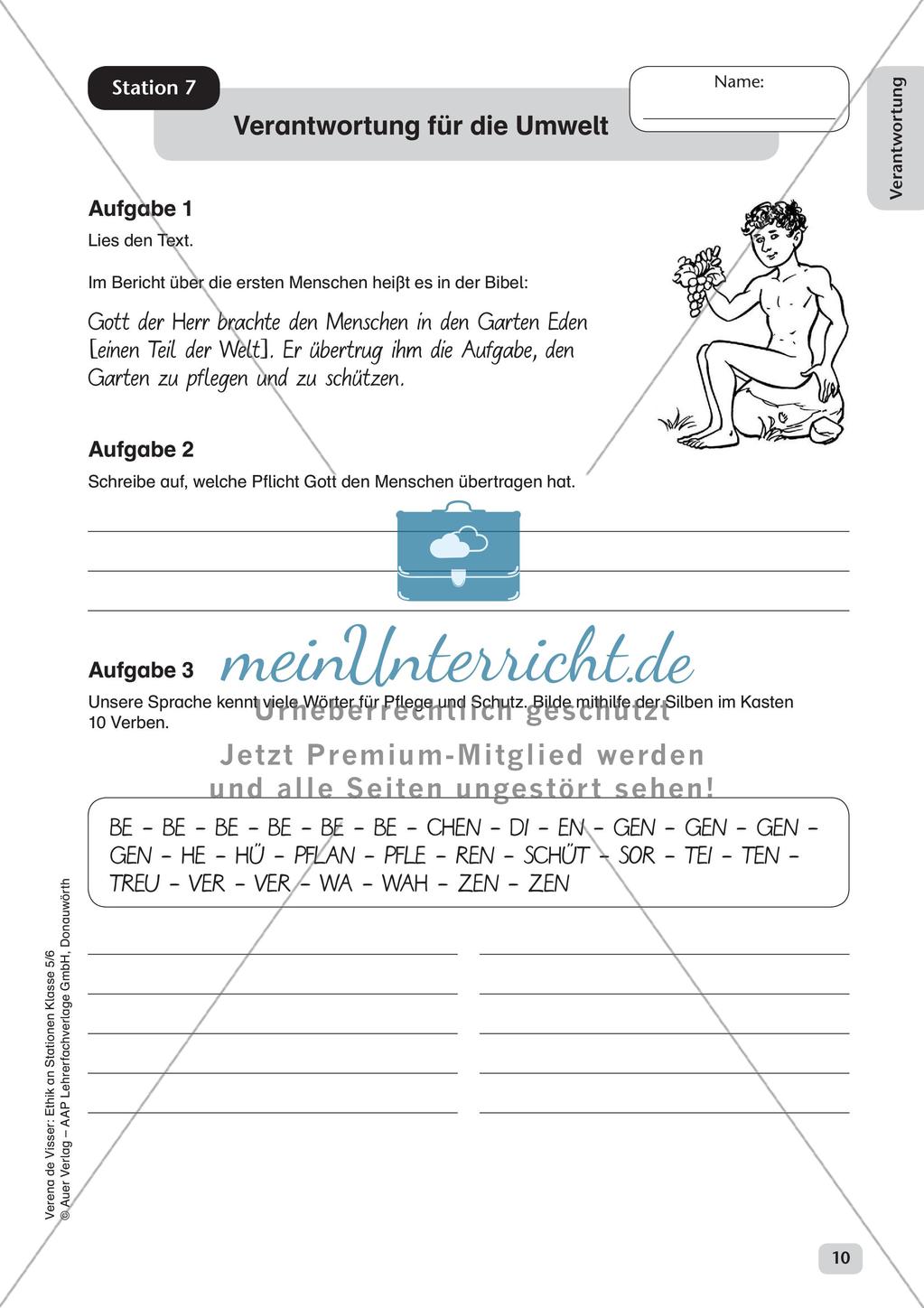 Stationenarbeit: Formen von Verantwortung Preview 12