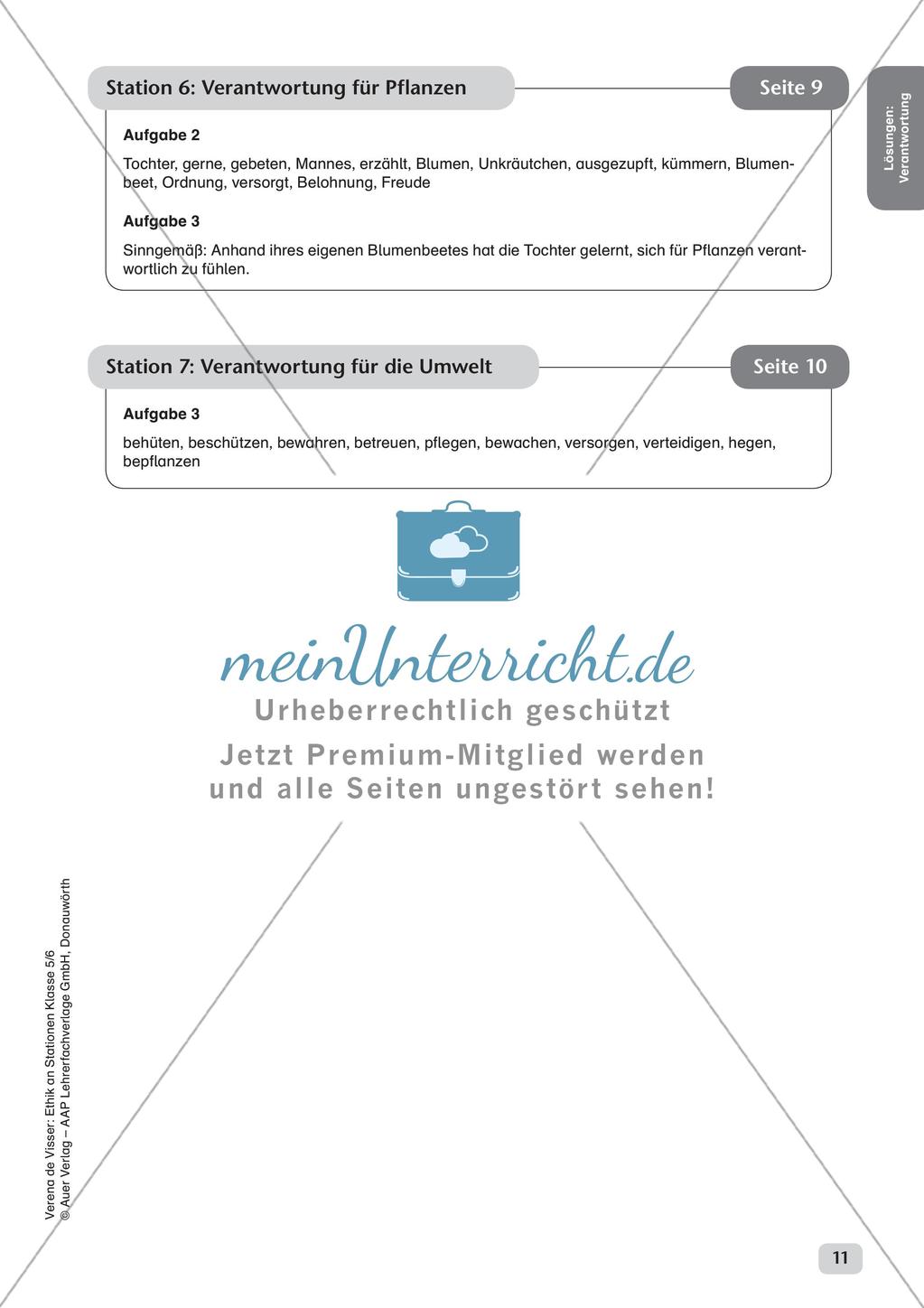 Stationenarbeit: Formen von Verantwortung Preview 13