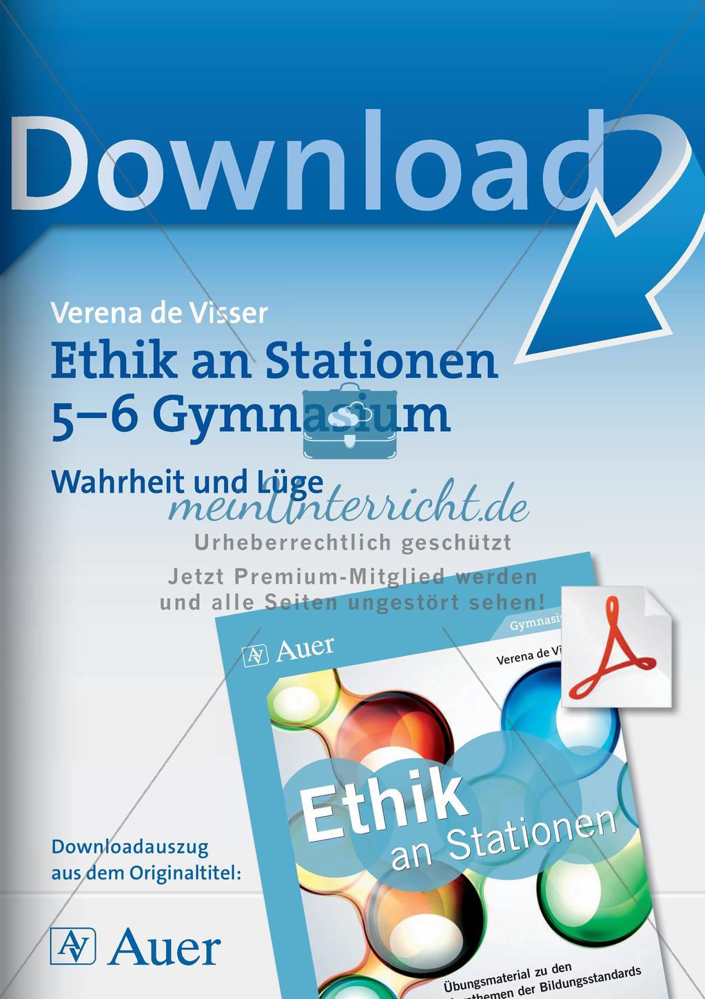 Stationenarbeit: Wahrheit und Lüge Preview 1