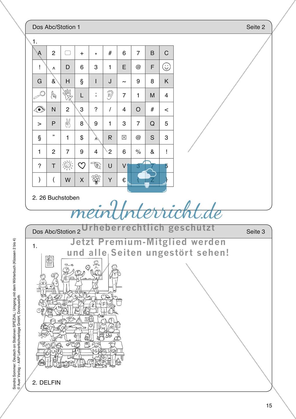 Umgang mit dem Wörterbuch: Das Alphabet Preview 17