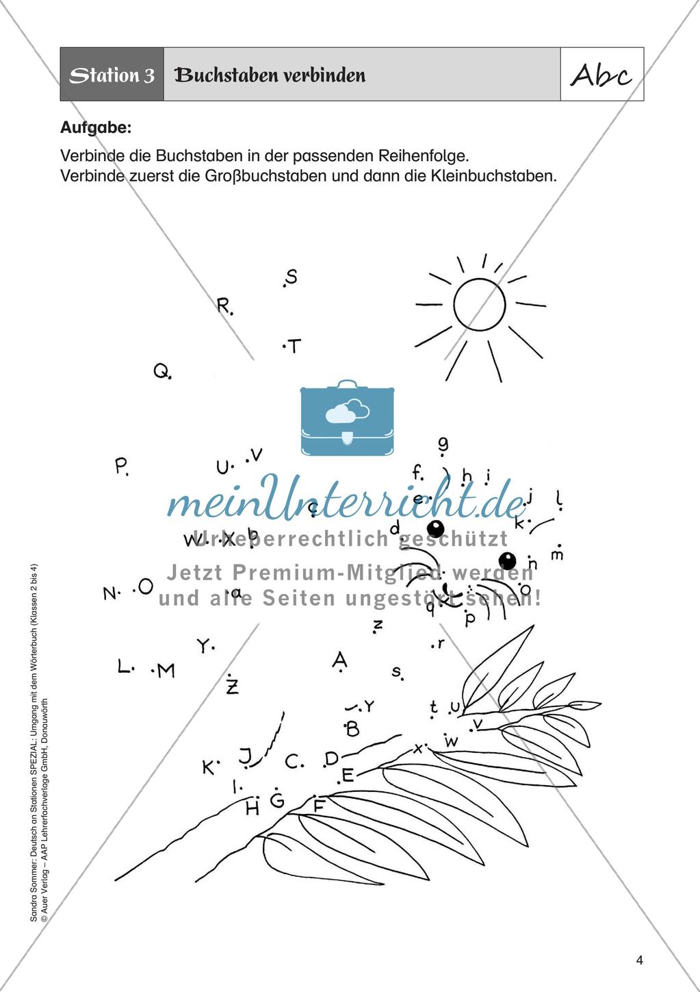 Umgang mit dem Wörterbuch: Das Alphabet Preview 6