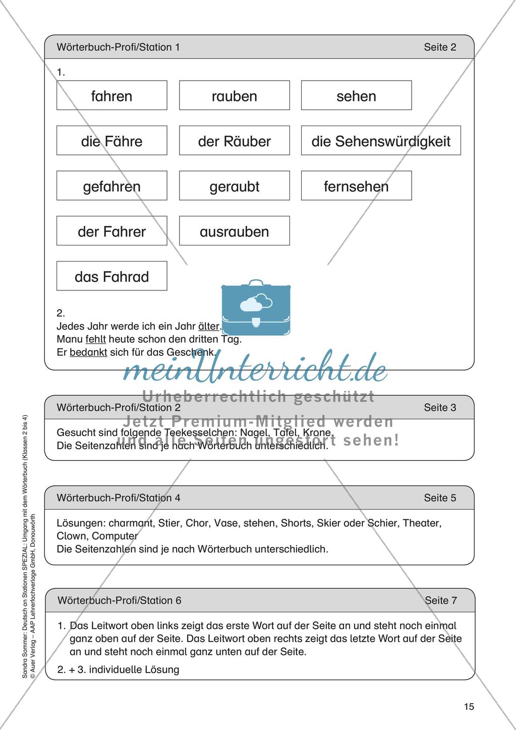 Umgang mit dem Wörterbuch für Fortgeschrittene Preview 17