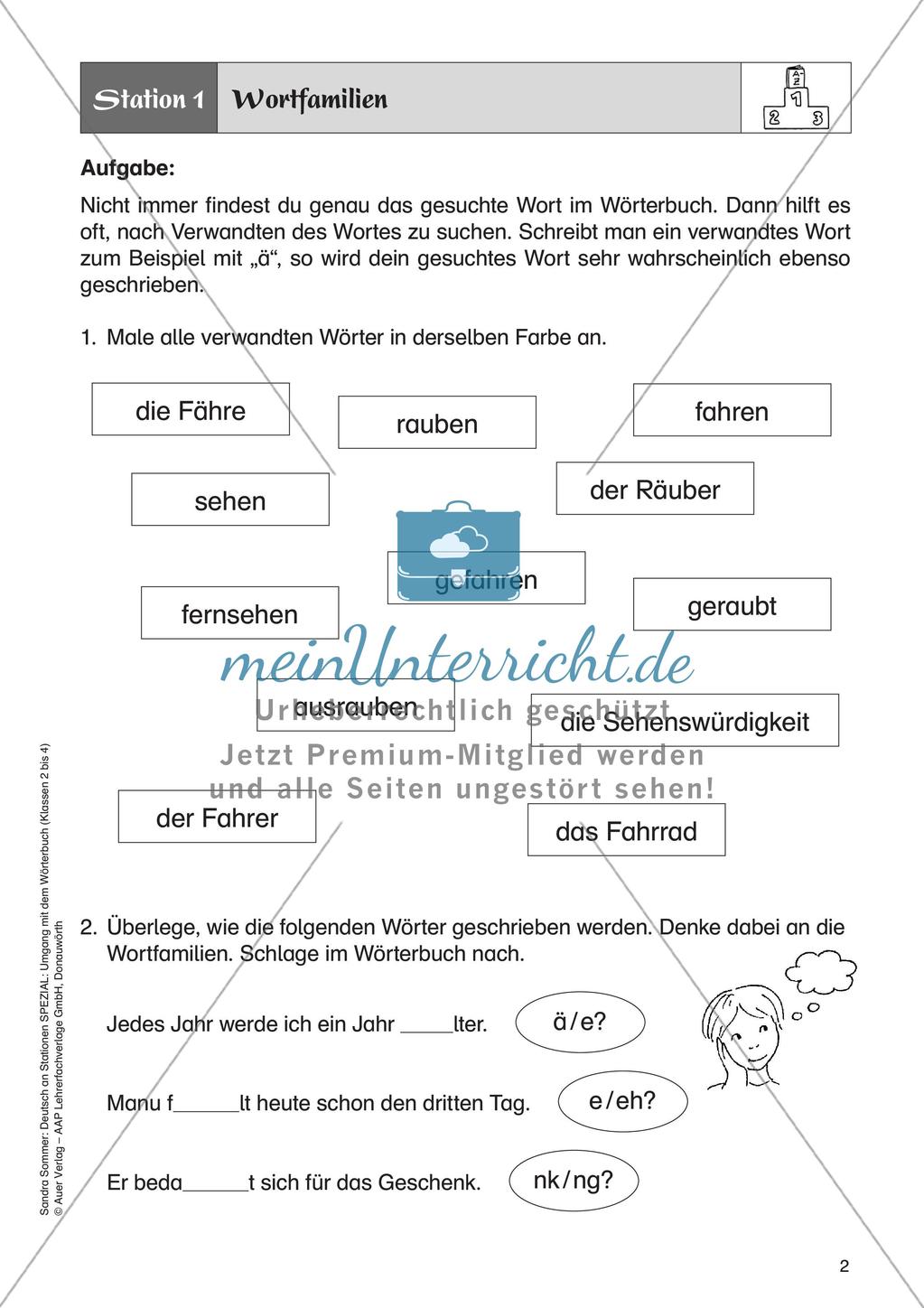 Umgang mit dem Wörterbuch für Fortgeschrittene Preview 4