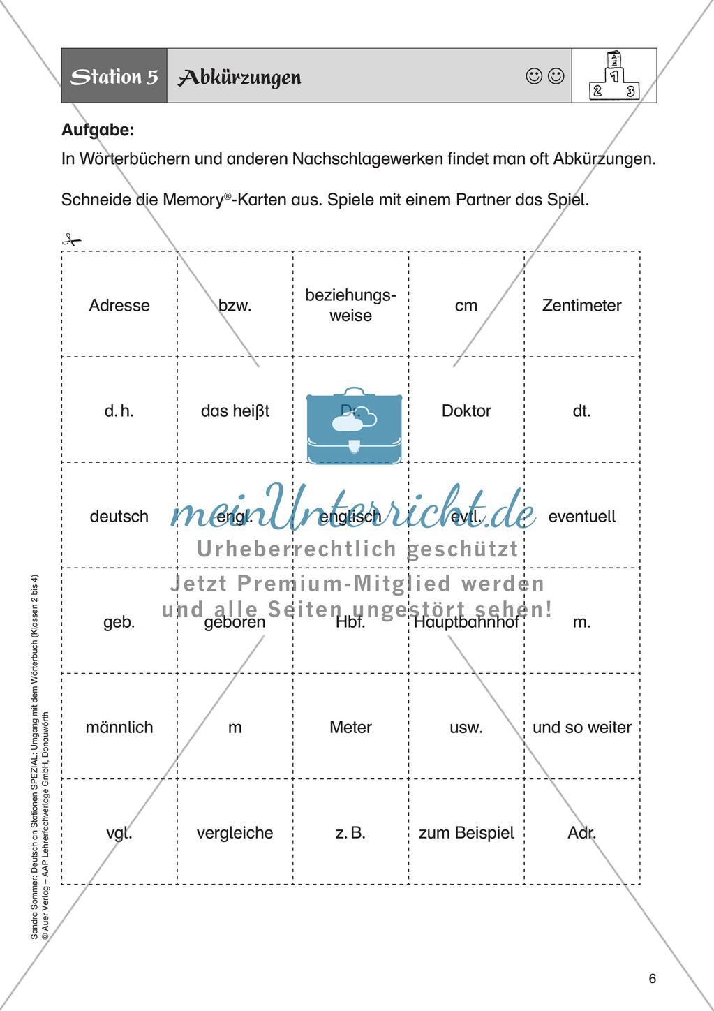 Umgang mit dem Wörterbuch für Fortgeschrittene Preview 8