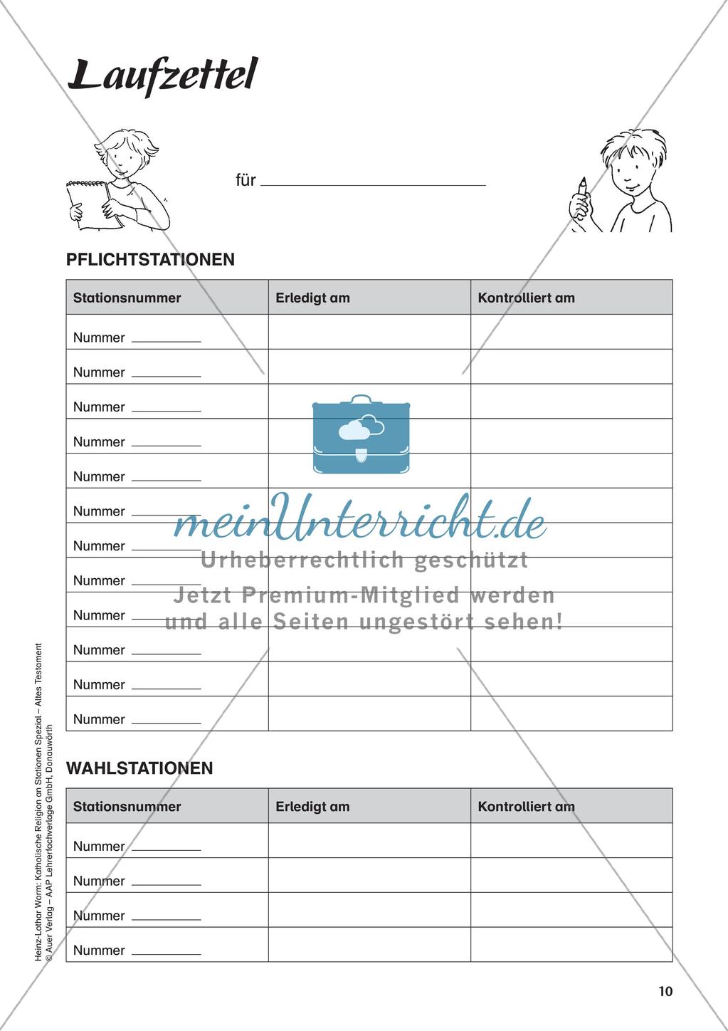 Kath. Religion an Stationen: Altes Testament: Noah und die Sintflut Preview 12