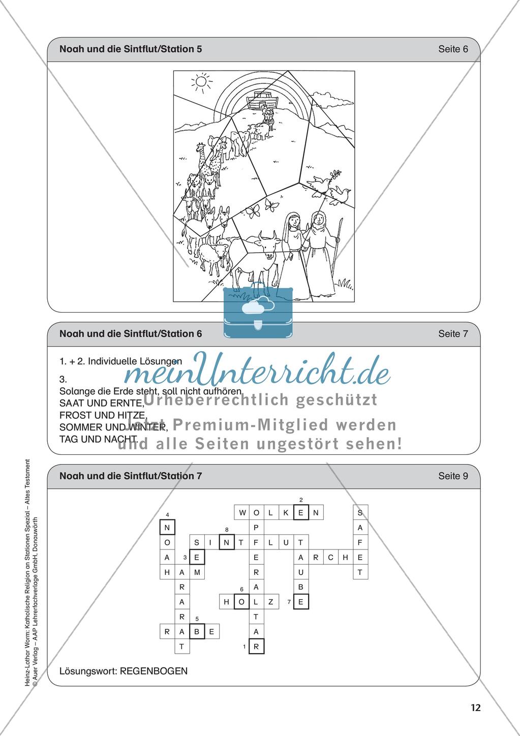 Kath. Religion an Stationen: Altes Testament: Noah und die Sintflut Preview 14