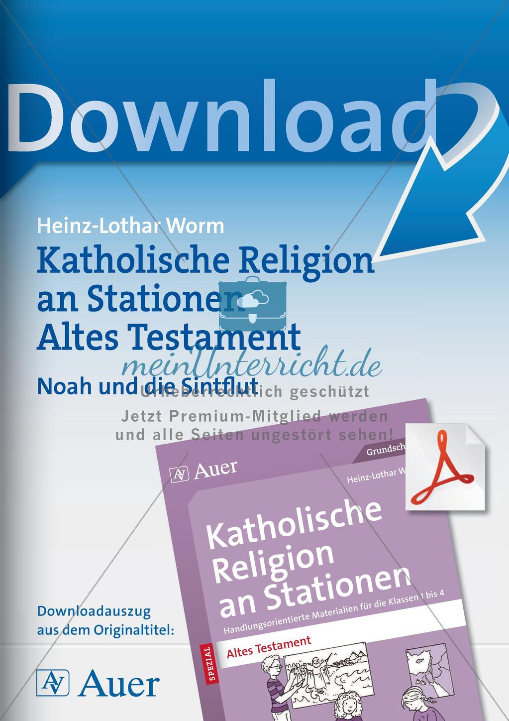 Kath. Religion an Stationen: Altes Testament: Noah und die Sintflut Preview 1