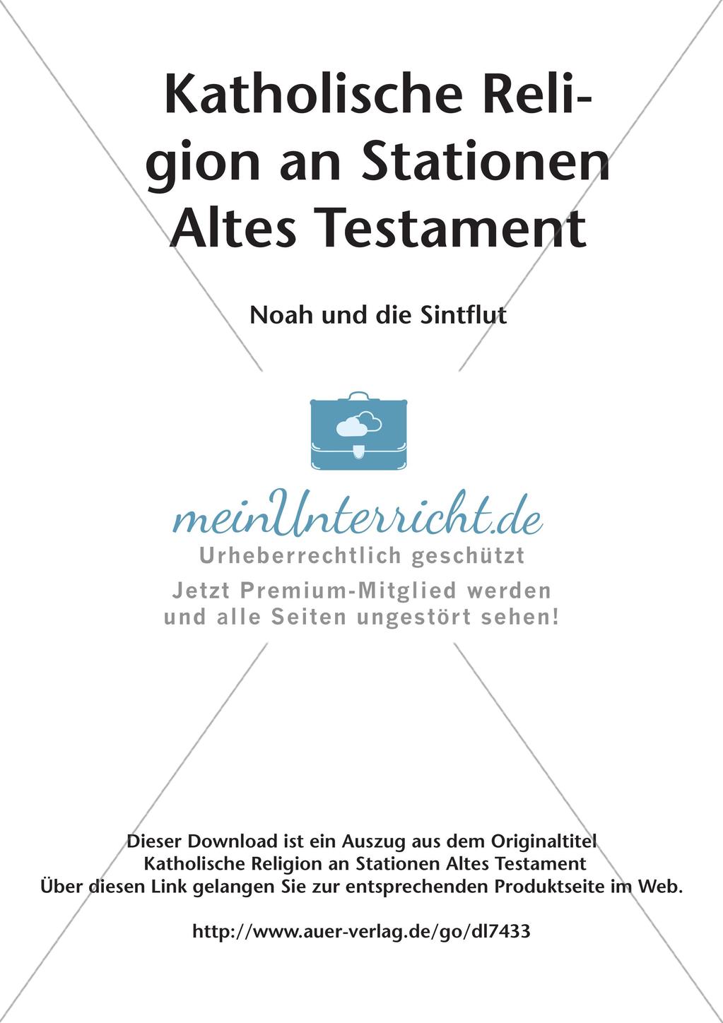 Kath. Religion an Stationen: Altes Testament: Noah und die Sintflut Preview 2