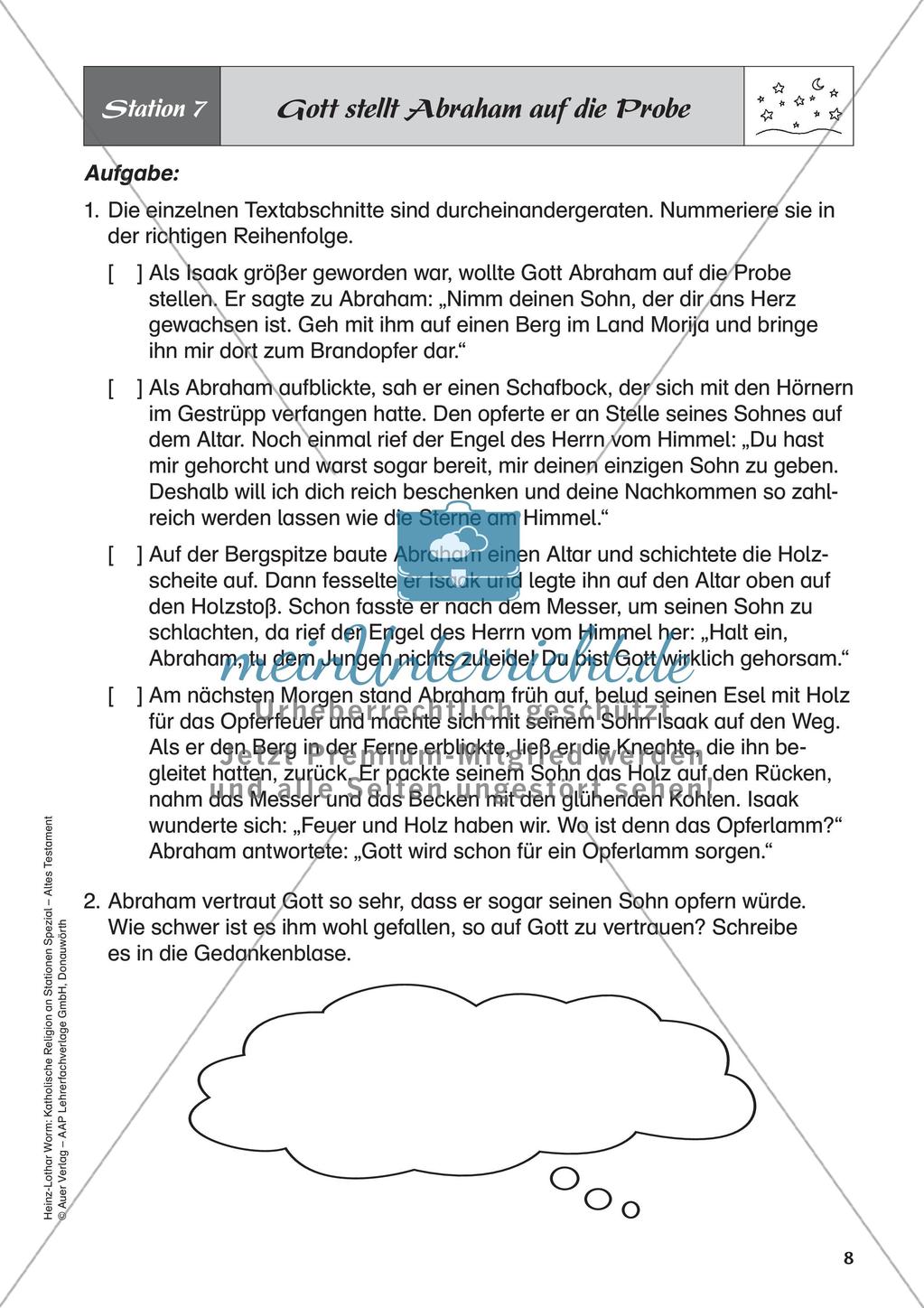 Kath. Religion an Stationen: Altes Testament: Abraham Preview 10