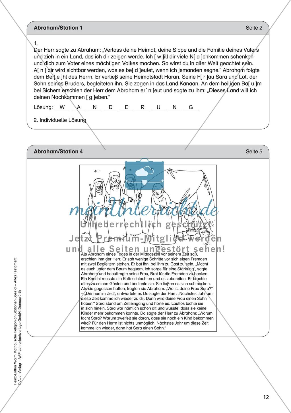 Kath. Religion an Stationen: Altes Testament: Abraham Preview 14