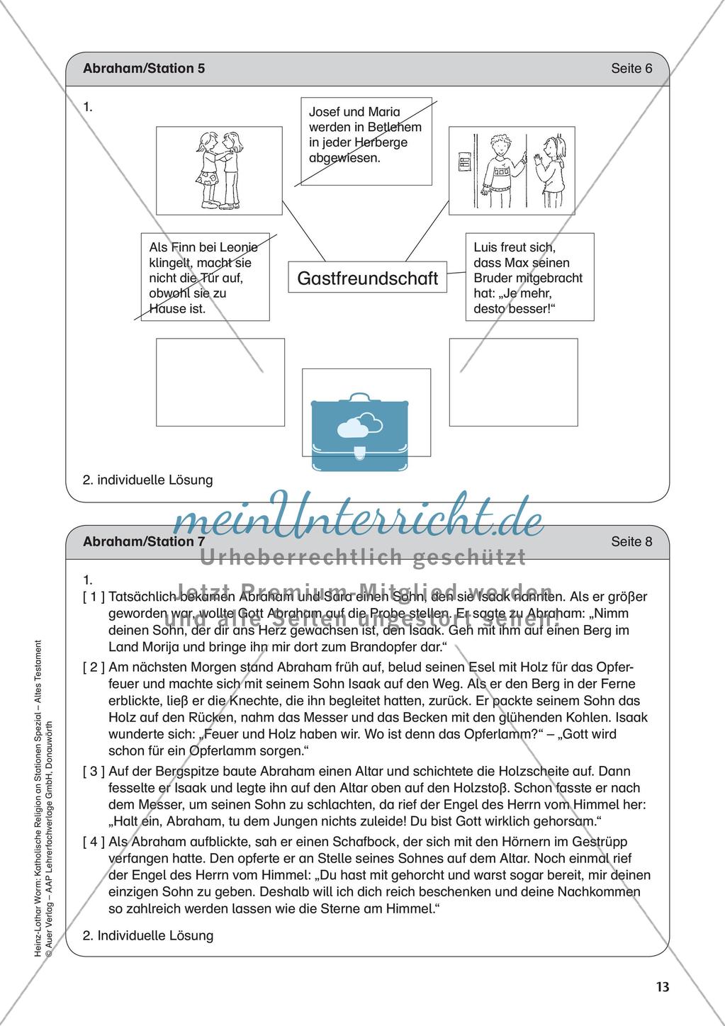 Kath. Religion an Stationen: Altes Testament: Abraham Preview 15