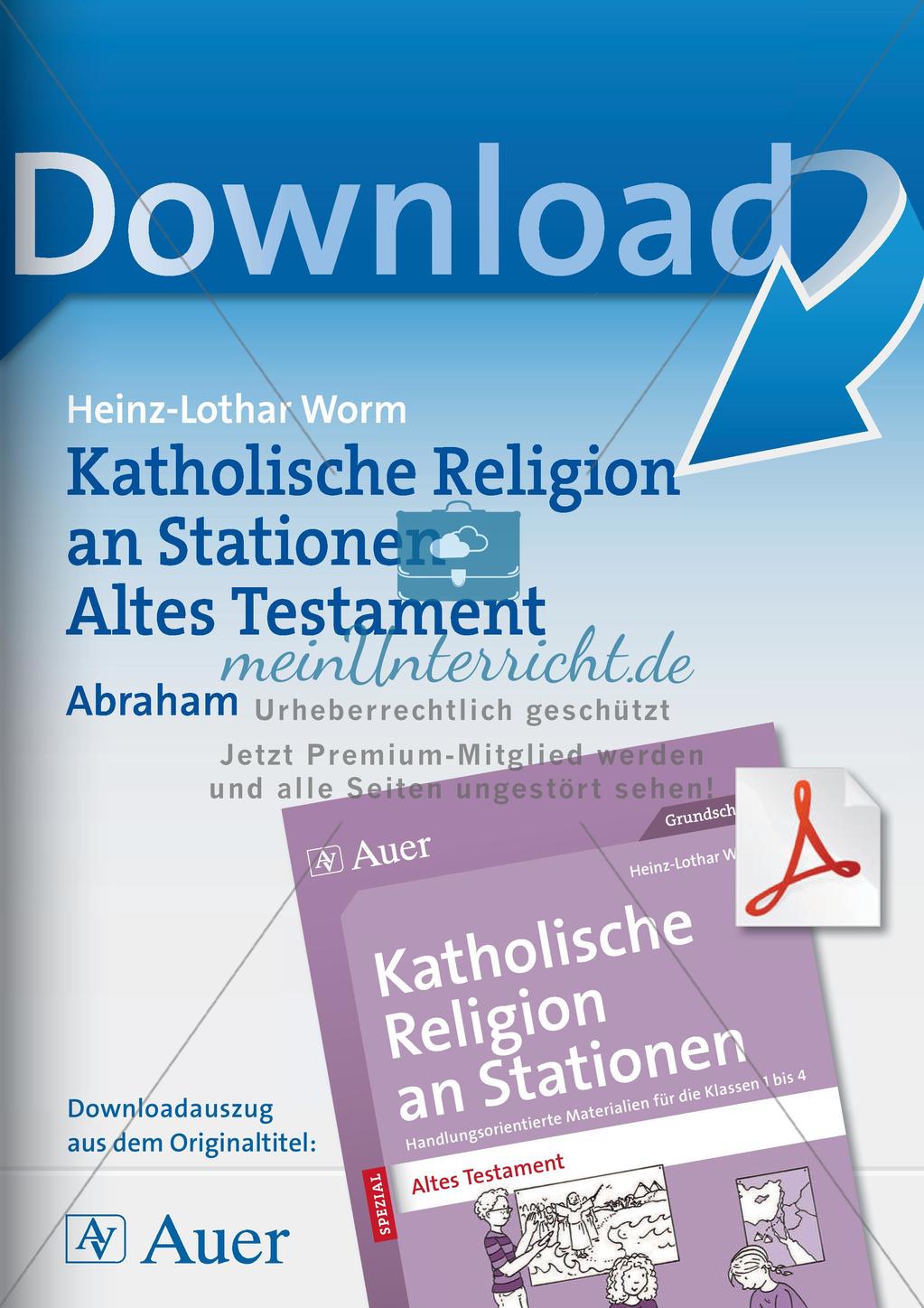 Kath. Religion an Stationen: Altes Testament: Abraham Preview 1