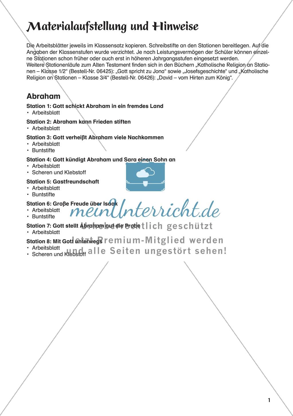 Kath. Religion an Stationen: Altes Testament: Abraham Preview 3