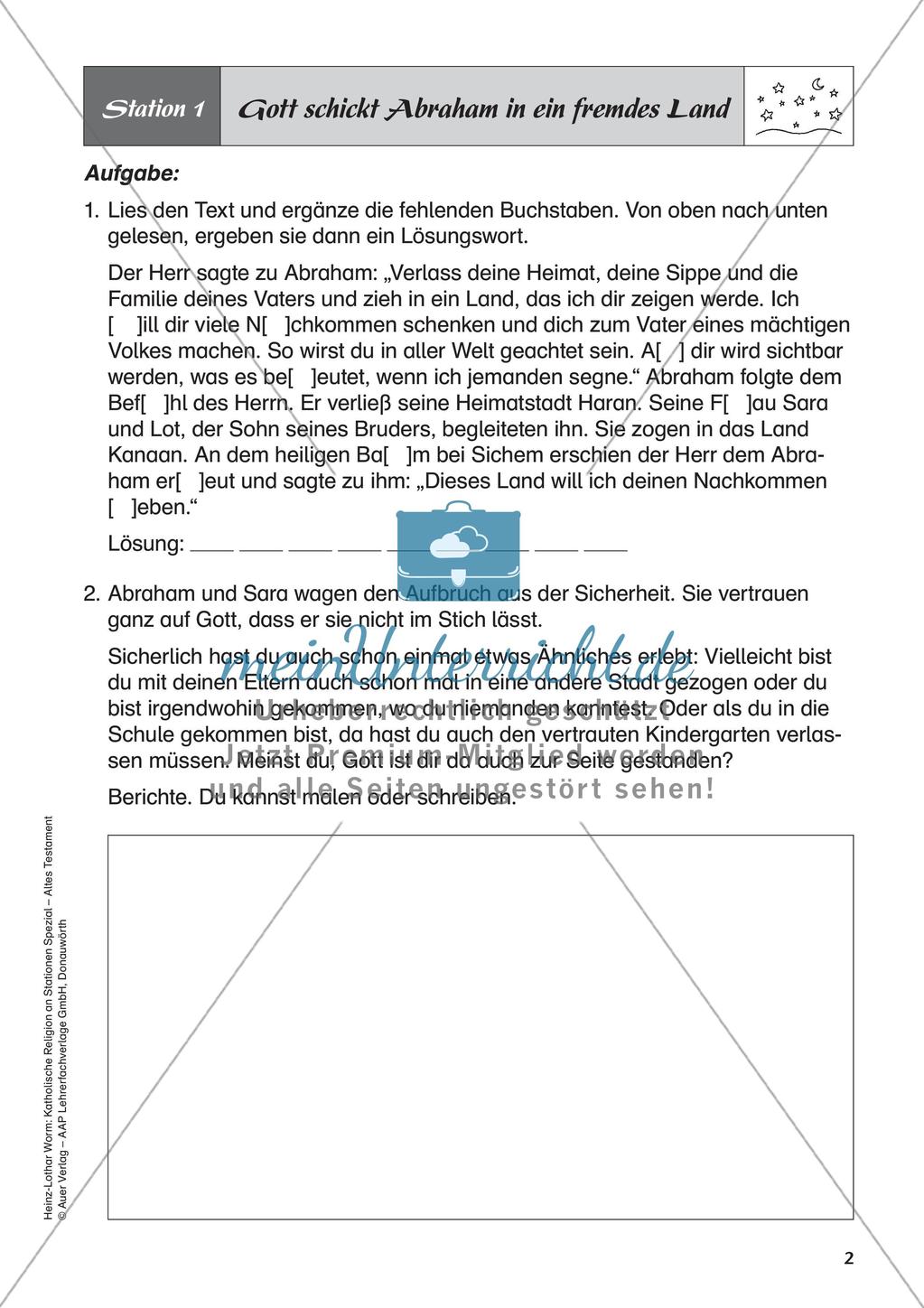 Kath. Religion an Stationen: Altes Testament: Abraham Preview 4
