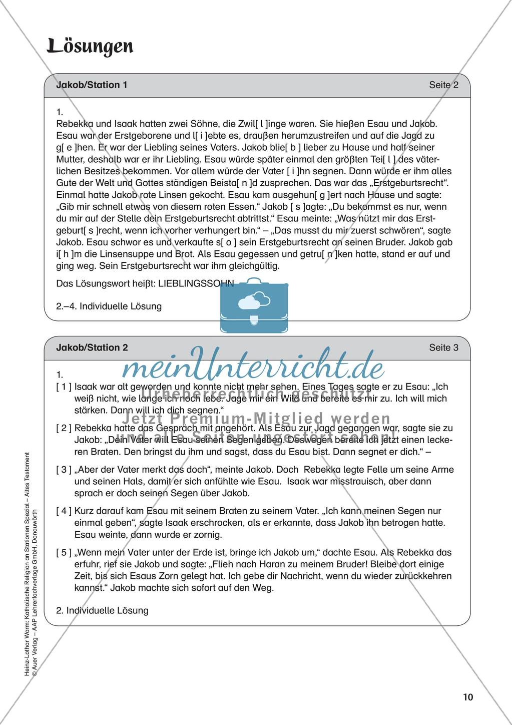 Kath. Religion an Stationen: Altes Testament: Jakob Preview 12