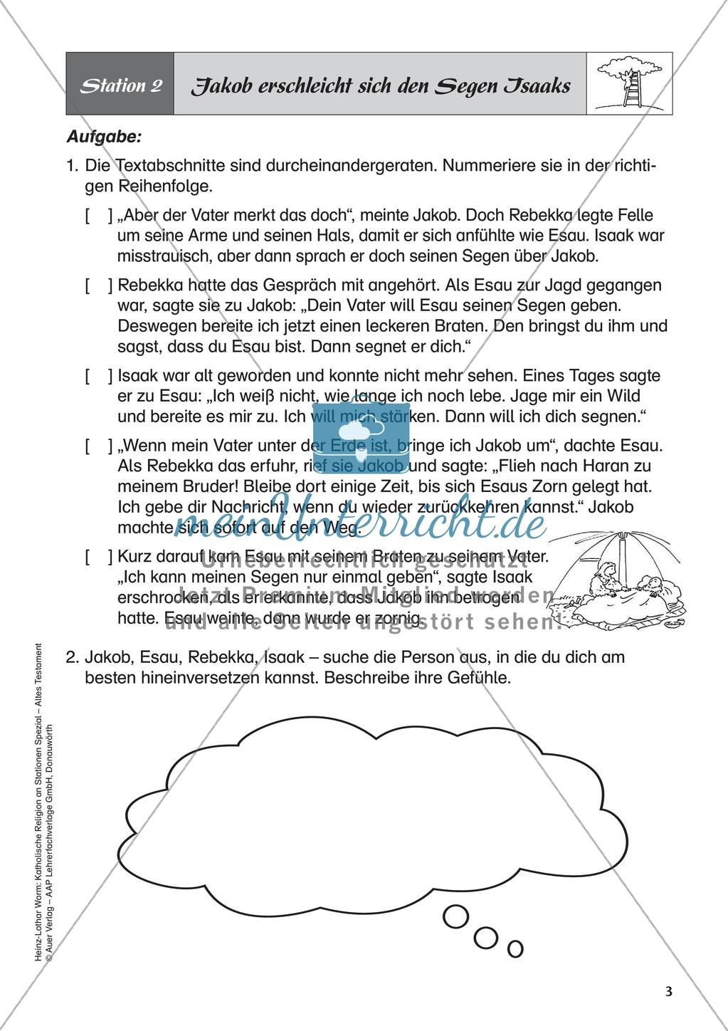 Kath. Religion an Stationen: Altes Testament: Jakob Preview 5